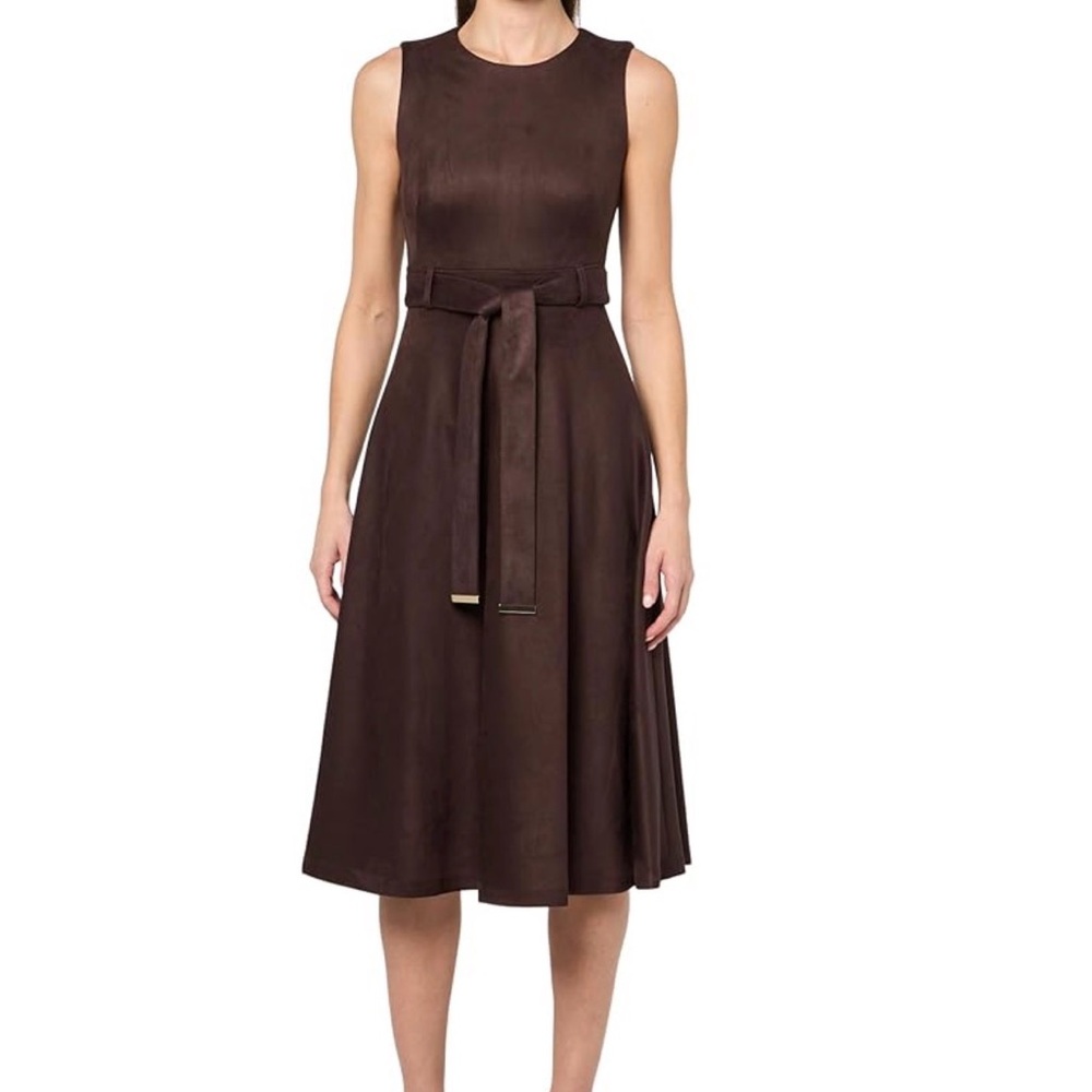 Calvin Klein Collection Chocolate Midi Dress